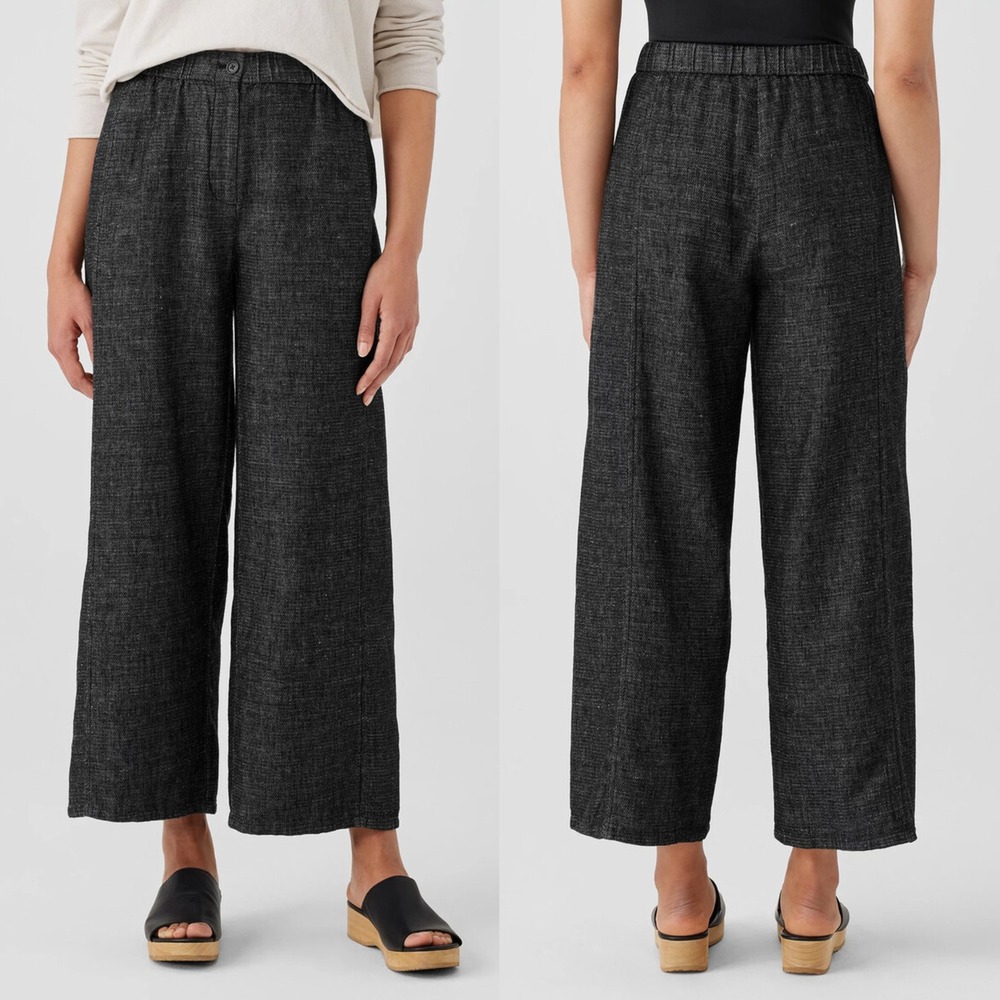 Eileen Fisher Black Wide Leg Pants